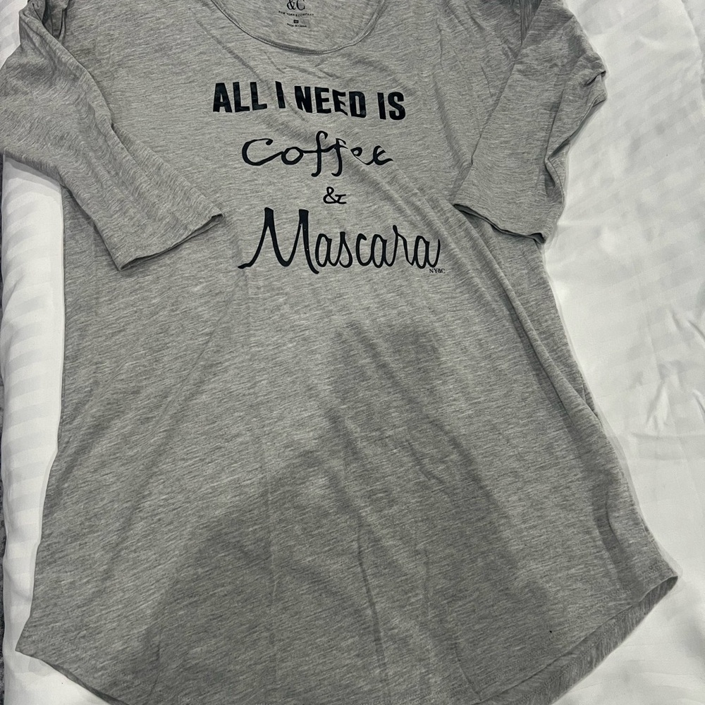 Gray Pajama Dress with Fun Print